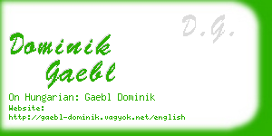 dominik gaebl business card